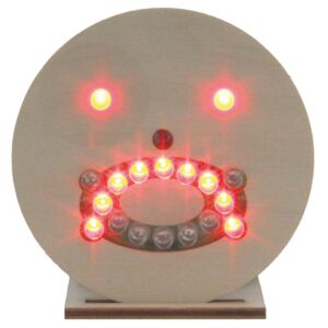 matches21 - Webshop Smiley Gesicht mit LEDs Holz Loet Bausatz vorgefertigt fuer Kinder ab 8 Jahren 114431 7 7