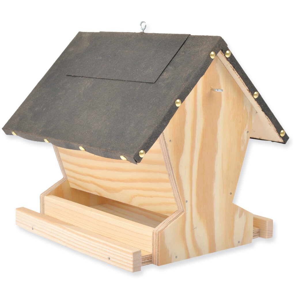 matches21 - Webshop Vogel Futterhaus doppelseitig Holz Bausatz Kinder Werkset Bastelset ab 12 Jahren 101177 1