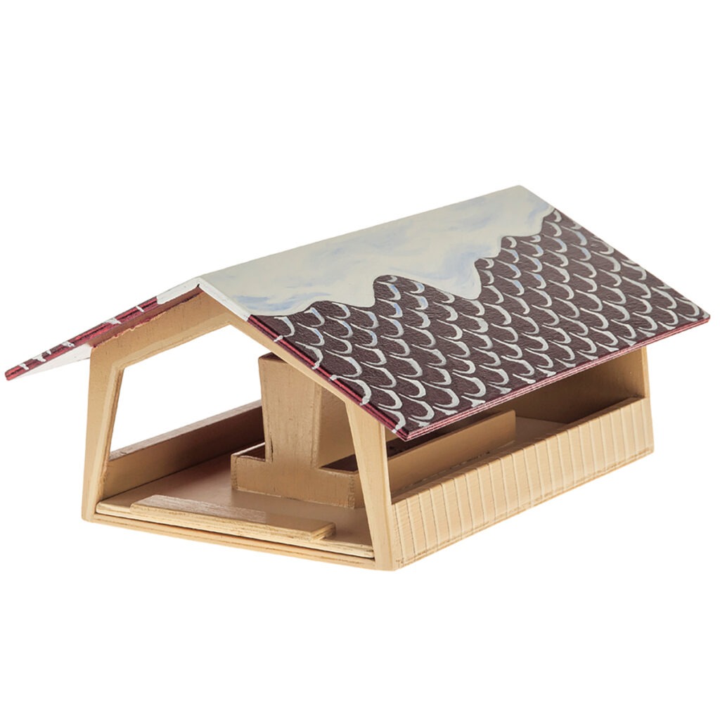 matches21 - Webshop Vogelhaus Futterautomat 30x20x20 cm Holz Kinder Bausatz Werkset Bastelset ab 11 J 110543 2