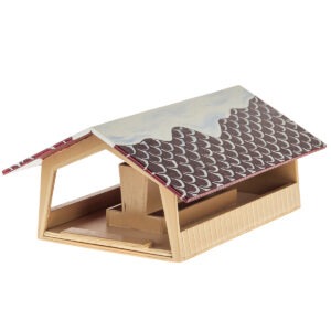 matches21 - Webshop Vogelhaus Futterautomat 30x20x20 cm Holz Kinder Bausatz Werkset Bastelset ab 11 J 110543 5