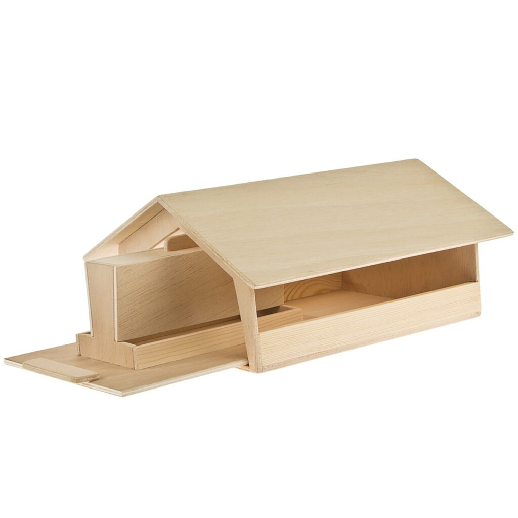 matches21 - Webshop Vogelhaus Futterautomat 30x20x20 cm Holz Kinder Bausatz Werkset Bastelset ab 11 J 110543 4 1