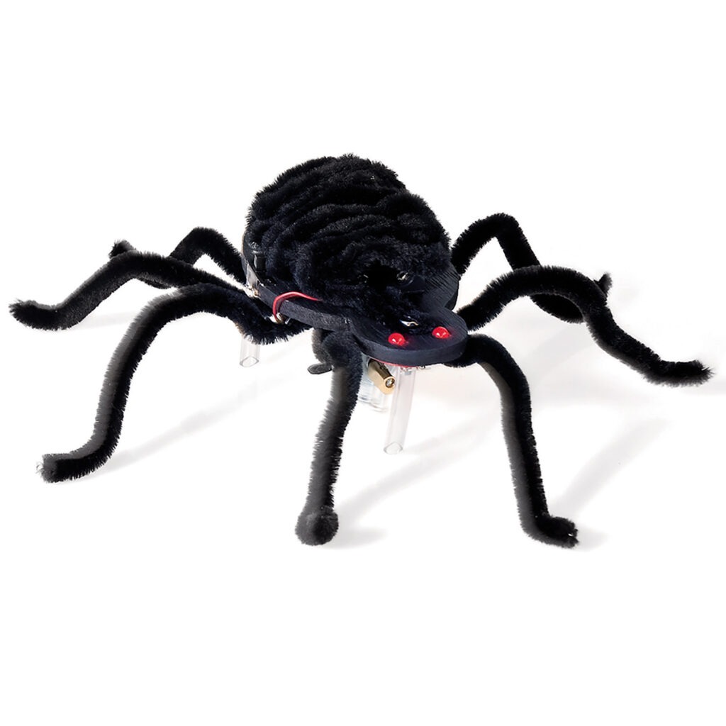matches21 - Webshop Wackelspinne mit LED Leuchtaugen Bausatz f Kinder Werkset Bastelset ab 12 J 102926 1