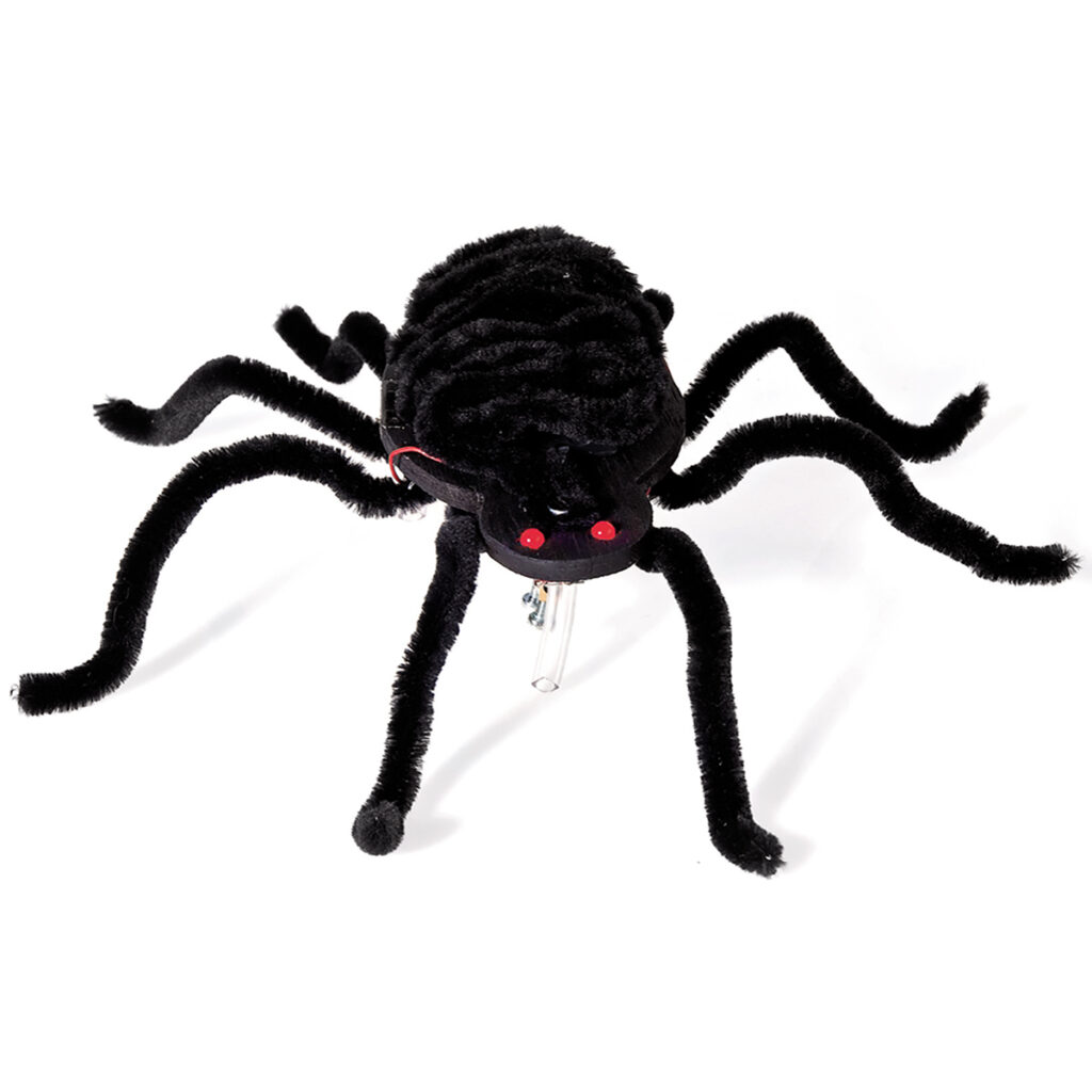 matches21 - Webshop Wackelspinne mit LED Leuchtaugen Bausatz f Kinder Werkset Bastelset ab 12 J 102926 1 2