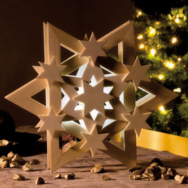 matches21 - Webshop Weihnachtsstern Cosmos LED Bausatz f Kinder Werkset Bastelset ab 9 Jahren 109440 1 2