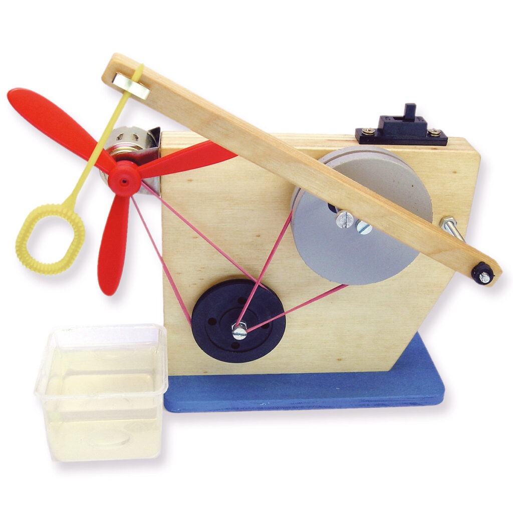 matches21 - Webshop Seifenblasenmaschine Bausatz Kinder Werkset Bastelset ab 12 Jahren 118840 1