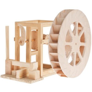 Hammerwerk mit Wasserrad Holz-Bausatz nach Da Vinci Werkset ab 12 J.