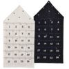 matches21 - Webshop Adventskalender Haeuser befuellbar und zum Aufhaengen Textil 1 Stk 48x96 cm 2 Farben 122526 1 10