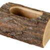 matches21 - Webshop Akazienstamm Pflanzgefaess foliert Gartendeko Pflanztopf natur braun 18x12x9 cm 125291 1 3