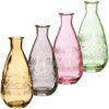 matches21 - Webshop Bauchige Glasvasen Glas Blumenvasen Ethno 1 Stk 7 5x15 8 cm in 4 Farben 123644 10 1 40