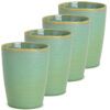 matches21 - Webshop Becher Trinkbecher ohne Henkel Keramik Steingut gruen 36 Stk Karton 8 cm 121332 1 4