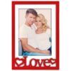 matches21 - Webshop Bilderrahmen 3D Schriftzug LOVE und Herzen Kunststoff 1 Stk 10x15 cm 2 Farben 123584 4 1 18