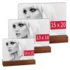 matches21 - Webshop Bilderrahmen Acrylbilderrahmen Rahmen Fotos Bilder Acryl braun 1 Stk 3 Formate 121597 5 1 16