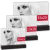 matches21 - Webshop Bilderrahmen Acrylbilderrahmen Rahmen Fotos Bilder Acryl schwarz 1 Stk 3 Formate 121599 9 1 22