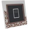 matches21 - Webshop Bilderrahmen Fotorahmen Holz grau braun Relief gemustert Hoch Quer 2 Formate 124968 9 1 40