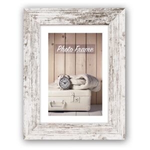 matches21 - Webshop Bilderrahmen Fotorahmen Holz weiss Vintage Look leichte Rillenstruktur 5 Formate 119246 2 1 27