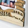 matches21 - Webshop Bilderrahmen Holz weiss hellbraun Schule 3D Dekor Schriftzug Quer 2 Formate 124992 10 1 26