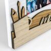 matches21 - Webshop Bilderrahmen Holz weiss hellbraun Schule 3D Dekor Schriftzug Quer 2 Formate 124992 13 1 25