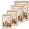 matches21 - Webshop Bilderrahmen Holzrahmen Wechselrahmen Portraetrahmen Holz braun beige 1 Stk 4 Formate 121649 1 28