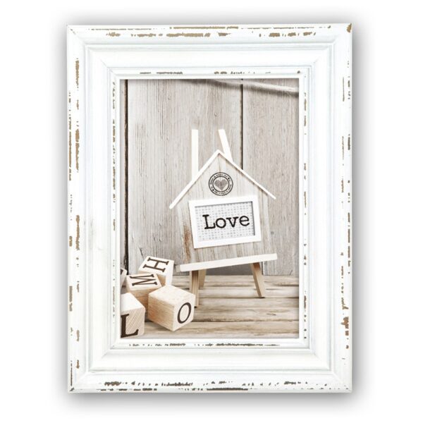 matches21 - Webshop Bilderrahmen Wechselrahmen Fotos Rahmen Holz weiss Shabby Style und Kette 4 Formate 119222 1 1 14