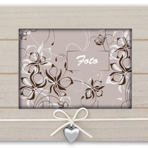 matches21 - Webshop Bilderrahmen horizontal Portraetrahmen mit Herz und Schleife Shabby beige 3 Formate 119270 1 1 5