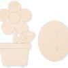 matches21 - Webshop Blume im Topf Sperrholz Holzbausatz vorgerfertigt Bastelset bemalen Kids ab 4 J 118830 7 1 8