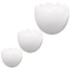 matches21 - Webshop Blumenuebertoepfe Eierschalen Osterdeko uebertoepfe weiss 3 Groessen 126413 1 13