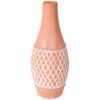 matches21 - Webshop Blumenvase Pflanzgefaess Vase Rillenstruktur Raute Keramik terrakotta 6x15 cm 124244 1 3