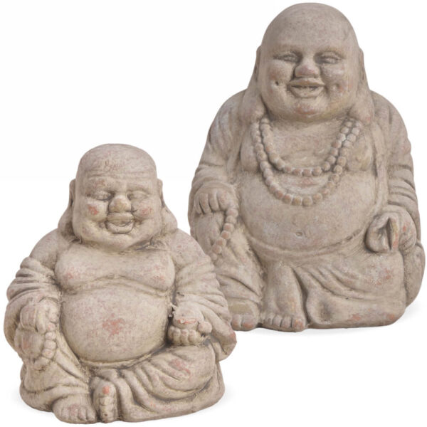 matches21 - Webshop Buddha Dekofigur sitzend Skulptur Ton Tonfigur Gartendeko 1 Stk 2 Groessen 116887 1 7