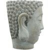 matches21 - Webshop Buddhakoepfe Buddhas Zementkoepfe Gartendeko Pflanzkoepfe grau 1 Stk 2 Groessen 123877 3 1 19