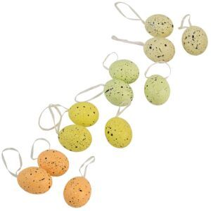 matches21 - Webshop Bunte Deko Eier Huehnereier Osterdeko 12 Stk 6 cm 4 Farben 120322 1 20