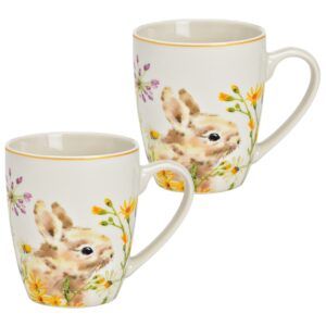 matches21 - Webshop Bunte Tassen Kaffeepott Osterhasentassen Ostertassen 2er 12 cm 126394 1 2