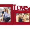 matches21 - Webshop Collage 3D Schriftzug LOVE und Herz Rahmen Kunststoff rot 1 Stk 10x15 cm und 13x18 cm 123586 1 3