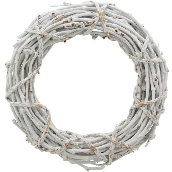 matches21 - Webshop Deko Kranz Tuerkranz Tischkranz aus Rattan weiss Naturmaterial 1 Stk 40x9 cm 118810 4 1 15