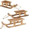 matches21 - Webshop Deko Schlitten Minischlitten Holzschlitten Dekoration Holz braun 1 Stk 3 Groessen 119625 1 13