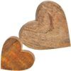 matches21 - Webshop Dekofiguren Herzen Dekoherzen Figuren Herzform Mangoholz Holz braun 2 Groessen 125768 1 10