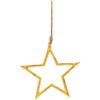 matches21 - Webshop Dekohaenger Sterne mit Kordel Weihnachtsschmuck Haengedeko gold Metall 2 Groessen 125914 1 1 12