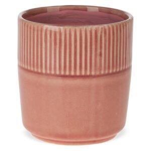 matches21 - Webshop Dekotoepfe Blumentoepfe uebertoepfe Rillenmuster Keramik rosa 1 Stk in 2 Groessen 123615 1 1 29