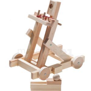 matches21 - Webshop Fahrendes Katapult Wurfschleuder als Kinder Holz Bausatz Werkset ab 11 Jahren 117503 1 25