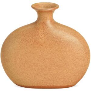 matches21 - Webshop Flache Blumenvase Landhausstil Vase Keramik braun terrakotta 1 Stk 17x16x5 cm 123285 1 8