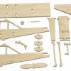 matches21 - Webshop Flugzeug Cessna Flieger Holz Bausatz Bastelset vorgefertigt Kinder ab 8 Jahre 117026 1 1 11