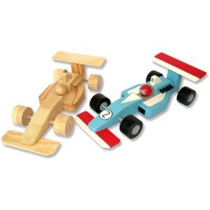 matches21 - Webshop Formel 1 Rennauto Rennwagen Holz Bausatz Kinder Werkset Bastelset ab 11 Jahren 101162 1 25