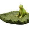 matches21 - Webshop Froesche auf Blatt sitzend Froschfiguren Gartendeko Gartenfiguren 1 Stk 2 Groessen 123869 1 1 17