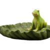 matches21 - Webshop Froesche auf Blatt sitzend Froschfiguren Gartendeko Gartenfiguren 1 Stk 2 Groessen 123869 4 1 20