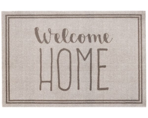 matches21 - Webshop Fussmatte Fussabstreifer DECOR WELCOME HOME in beige gedruckter Rand 50x75 cm 124002 1 1