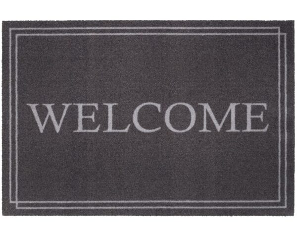 matches21 - Webshop Fussmatte Fussabstreifer DECOR WELCOME mit hellem Rand gedruckter Rand 50x75 cm 124003 1 1