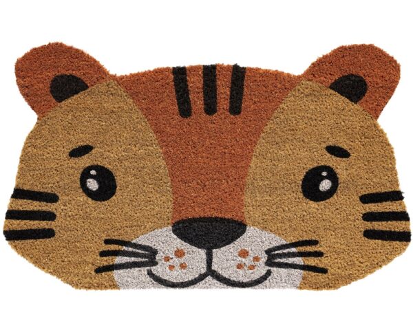 matches21 - Webshop Fussmatte Kokosmatte INDOOR bunt bedruckt mit dem Motiv Tiger 1 Stk 45x75 cm 124033 1 1