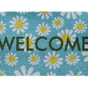 matches21 - Webshop Fussmatte Kokosmatte KOKOS INDOOR Schriftzug WELCOME und Gaensebluemchen 45x75 cm 124027 1 11