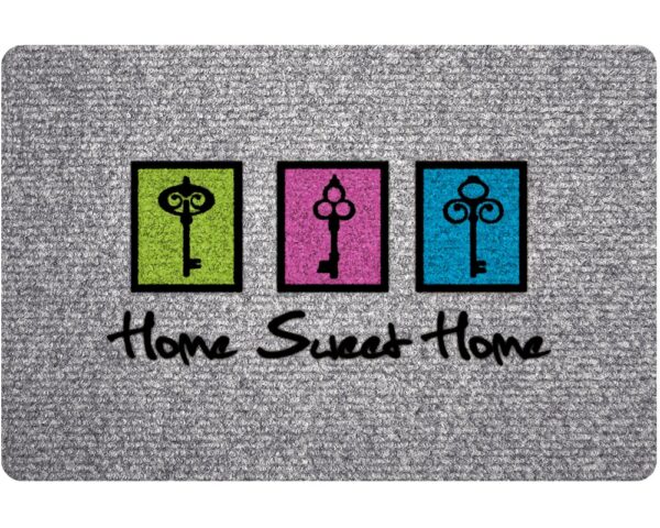 matches21 - Webshop Fussmatte RIPS Nadelfilz Motiv Home Sweet Home und Schluessel Indoor 1 Stk 40x60 cm 124006 1 1