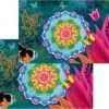 matches21 - Webshop Fussmatten Fussabstreifer DECOR Mandala bunt Schmetterling Boho waschbar 2 Groessen 119152 1 13