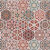 matches21 - Webshop Fussmatten Fussabstreifer DECOR Marokko Orient Mosaik rot gruen waschbar 2 Groessen 119151 2 1 15